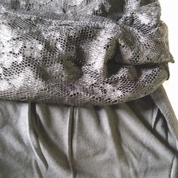 Women's Lace See Through Bodycon Mini Dress Black - Picture 6 of 12